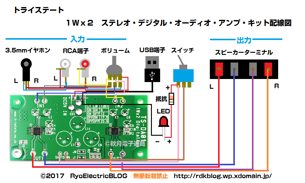 電子工作 Tpa01d1 デジタルアンプの自作 Ryoelectricblog